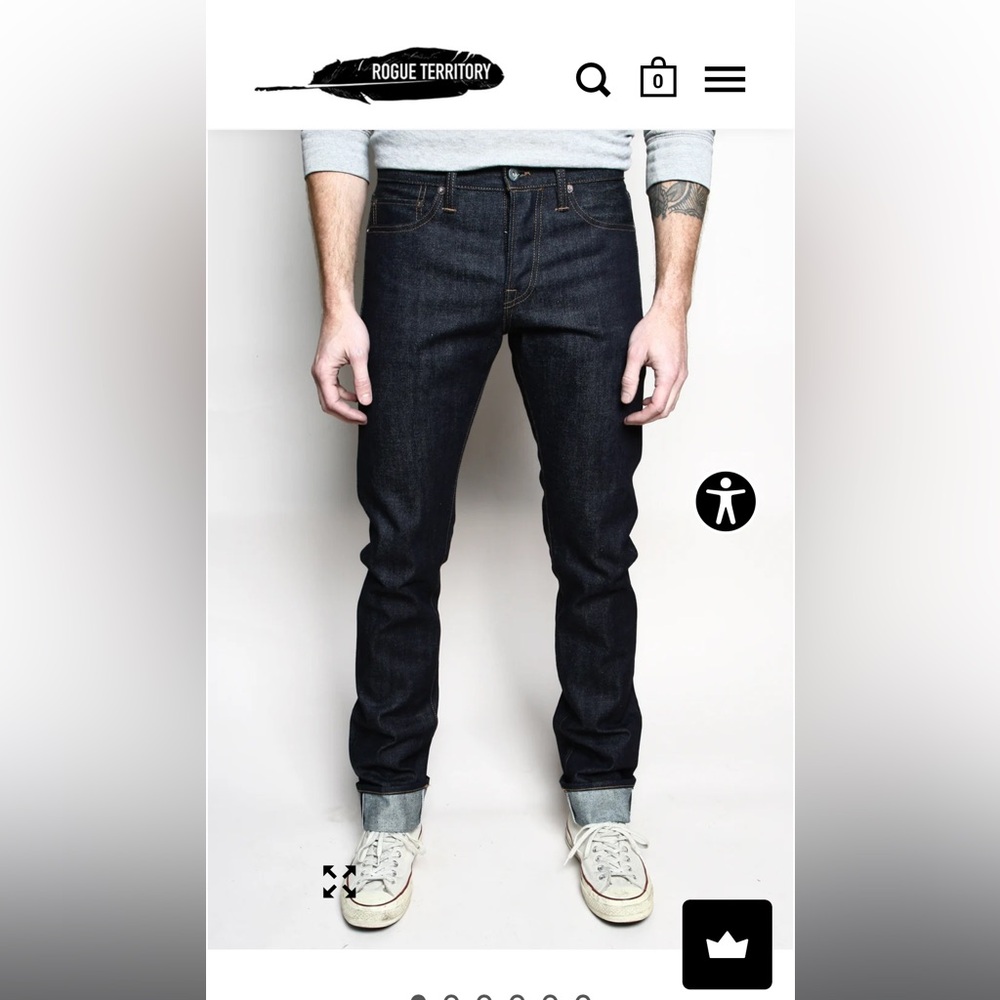 Rogue Territory Dark Blue Jeans